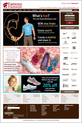 FamousFootwear.com website now...