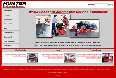 Hunter Engineering website