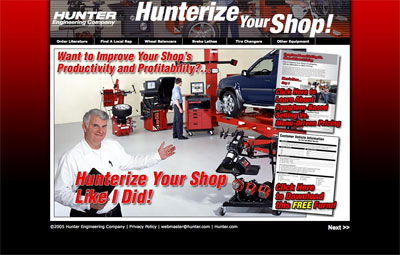 Hunterize microsite