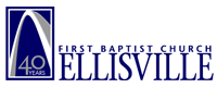 First Baptist Church Ellisville 40th Anniversary logo